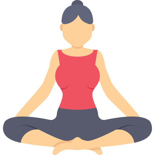 woman at yoga session